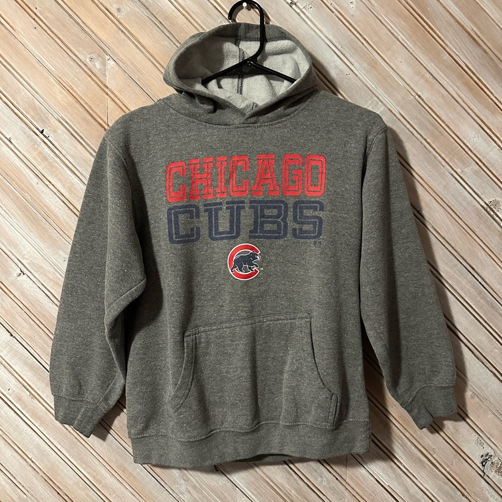 Chicago Cubs Baseball Youth XL Hoodie Sweater Team Athletics Gray MLB